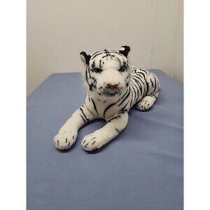 Tiger Tale Toys SAPHED the WHITE TIGER Realistic Plush 17" | Viahart LLC